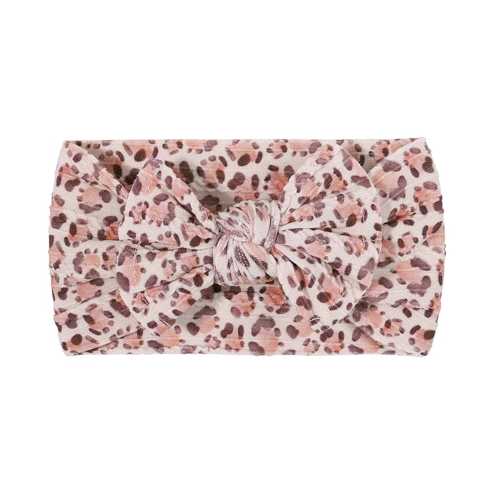 1pcs Newborn Baby Headband for Girls Elastic Knit Children Turban Baby Bows Soft Nylon Kids Headwear Hair Accessories Wholesale