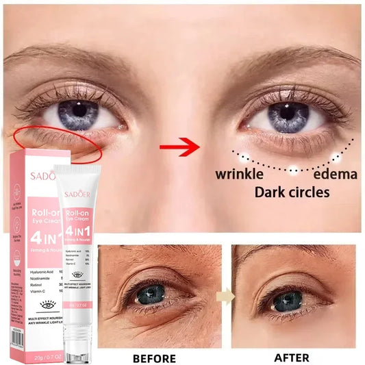 Eye Cream Instant Get Rid Of Puffy Eye Collagen Anti-wrinkle Fade Fine Lines Firm Skin Anti Dark Circle Brighten Eye Care New
