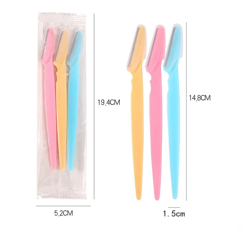 1Pcs Portable Woman Eyebrow Trimmer Face Blade Shaver Eye Brow Epilation Hair Removal Safety Eyebrow Cutting Makeup Tools