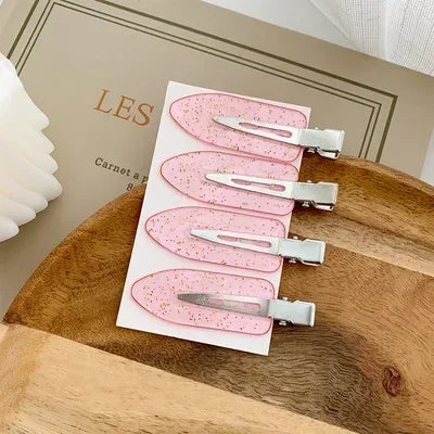 Simple Wild Leopard Seamless Hair Clip Women Acetate Sheet No Bend Bangs Clip Duckbill Clip Hairpins Hair Styling Tool