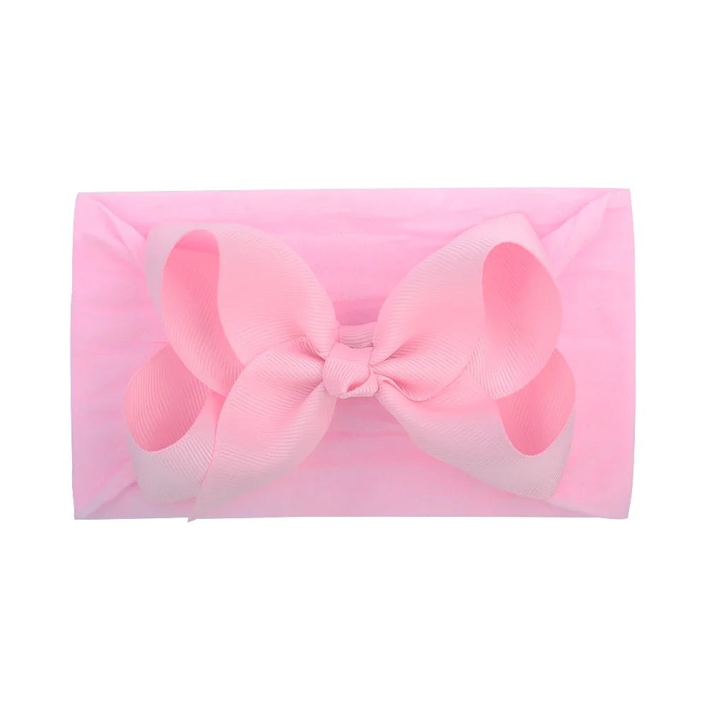 1Pc Headband Nylon Infants Toddlers Elastic Hair Band for Newborn Girl Princess Bowknot Cute Baby Hair Accessories Wholesale