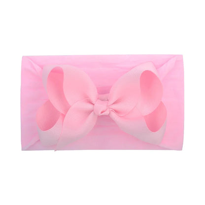 1Pc Headband Nylon Infants Toddlers Elastic Hair Band for Newborn Girl Princess Bowknot Cute Baby Hair Accessories Wholesale