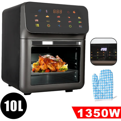 4/5/6/7/10/12L Electric Air Fryers Oil-free Automatic Household Kitchen 360°Baking Convection Oven Deep Fryer without Oil