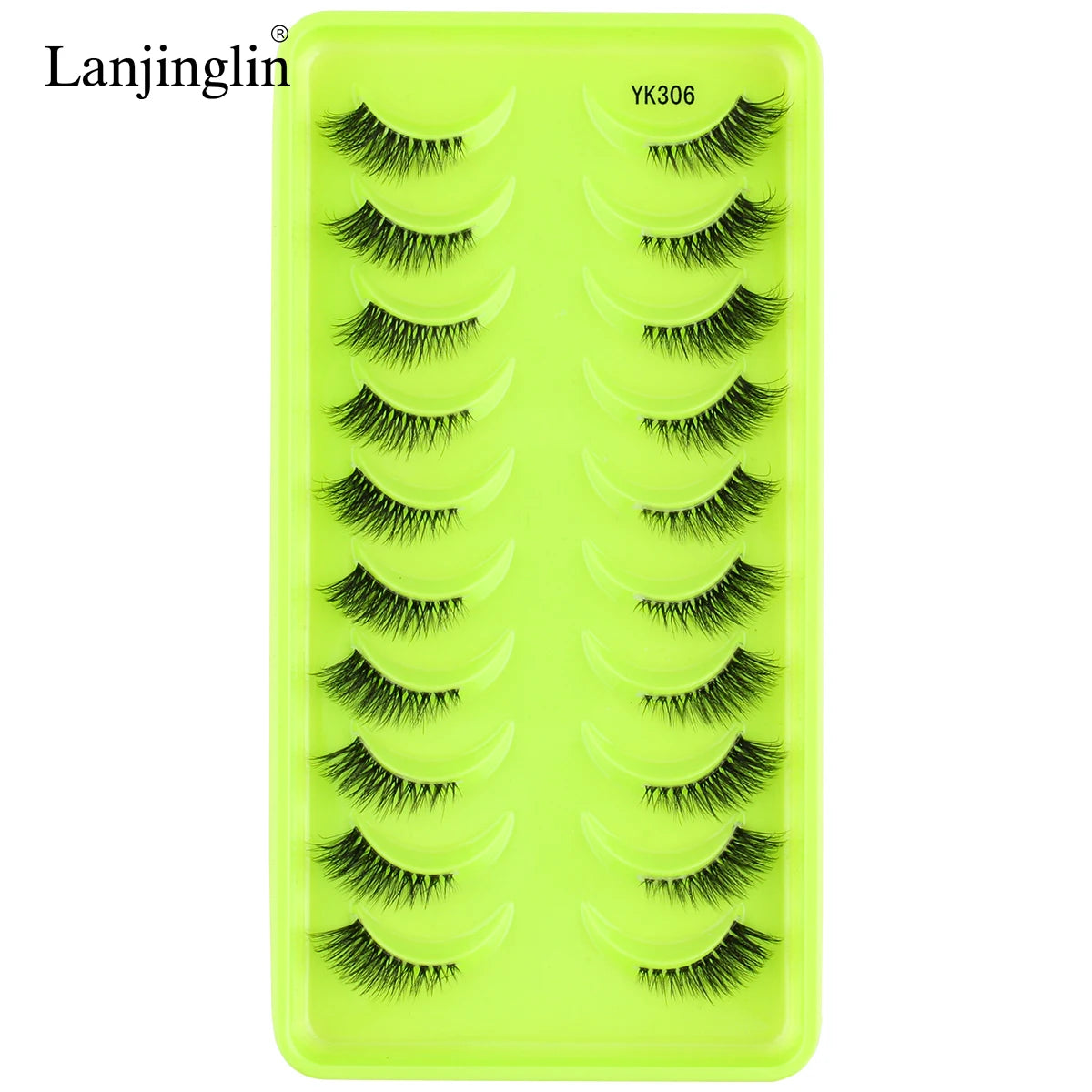 Half Eye Lashes 3/10 Pairs 3D Mink Lashes Natural/Dramatic Handmade Reusable False Eyelashes Extension Make up Tools Faux Cils