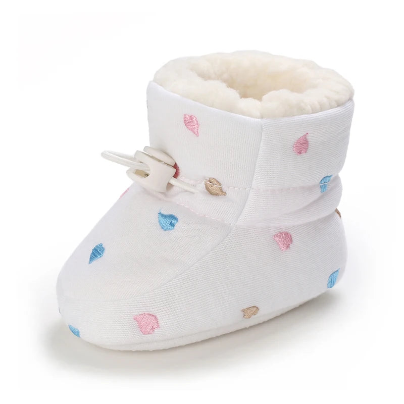 Winter Baby Shoes Boys Girls Cotton Soft Sole Snow Booties Thick Winter Warm Newborn Toddler Boots Shoes Frist Walking Shoes