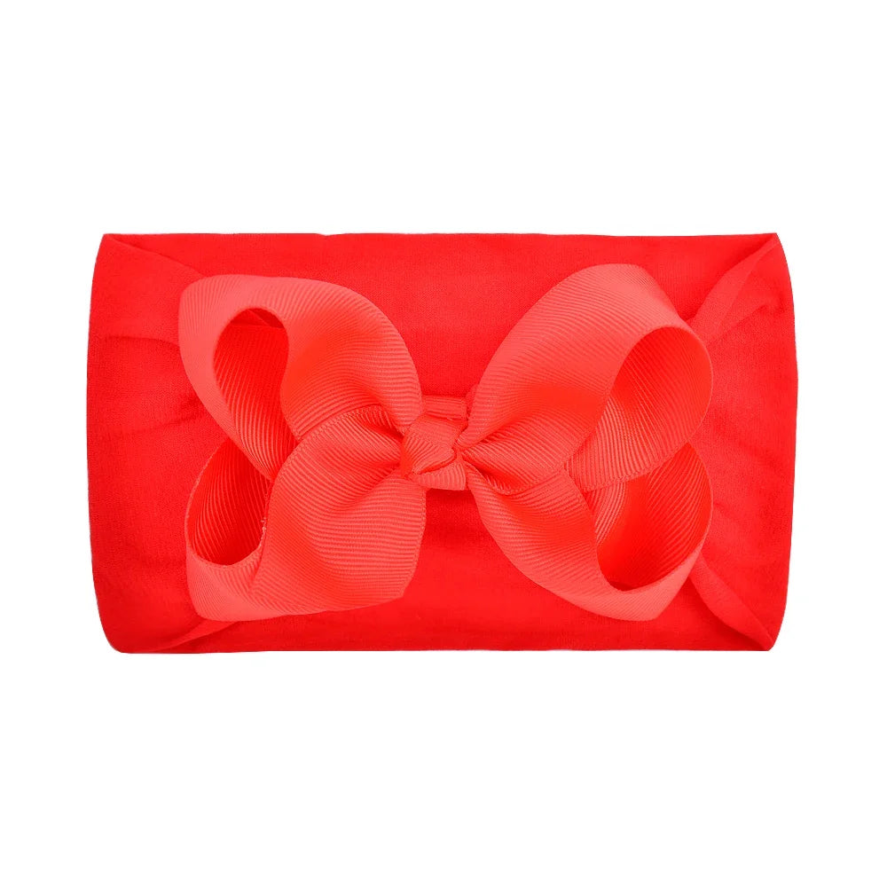 1Pc Headband Nylon Infants Toddlers Elastic Hair Band for Newborn Girl Princess Bowknot Cute Baby Hair Accessories Wholesale