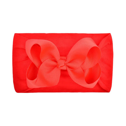 1Pc Headband Nylon Infants Toddlers Elastic Hair Band for Newborn Girl Princess Bowknot Cute Baby Hair Accessories Wholesale