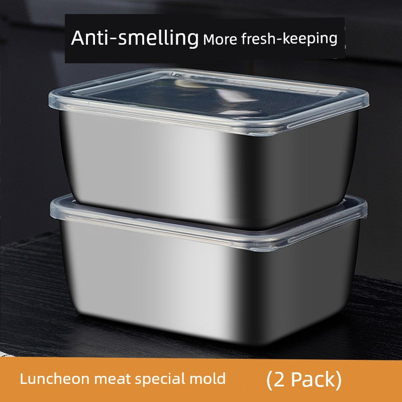 Luncheon Meat Box Stainless Steel Container with Lid Mold