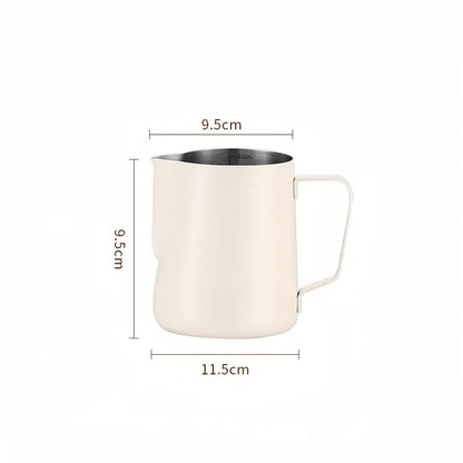 350/600ML Coffee Milk Frothing Pitcher Jug 304 Stainless Steel Precise Scale High Quality Latte