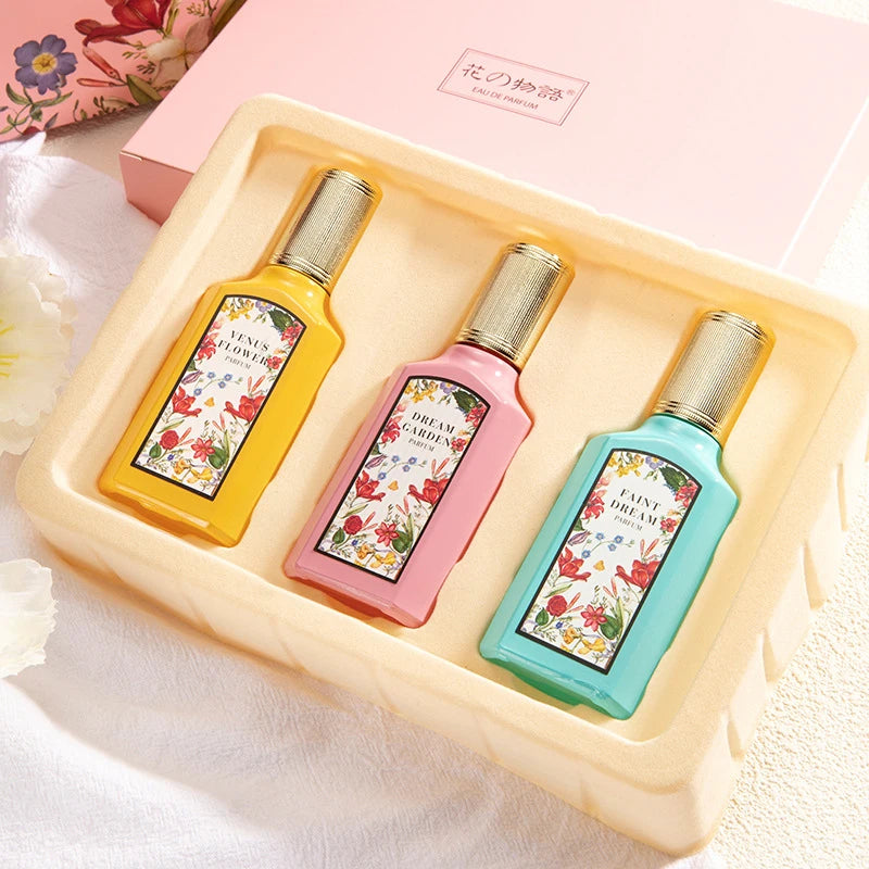 Oriental Gift Box Perfume Women Floral Scent Jasmine Gardenia Fragrance Fresh Cologne Long-Lasting Eau De Toilette Body Splash