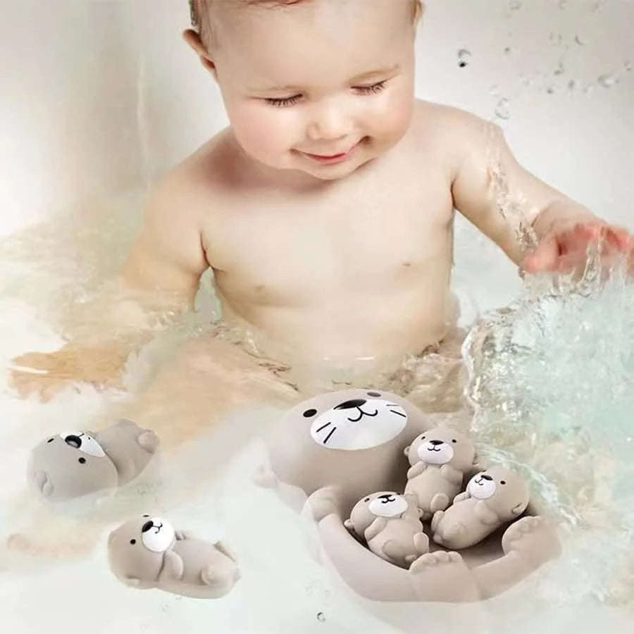 1pc children's floating animal otter sealed floating water play toy