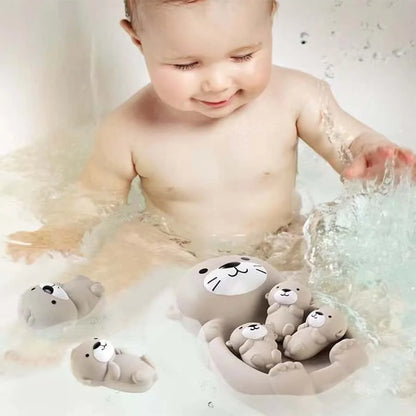 1pc children's floating animal otter sealed floating water play toy