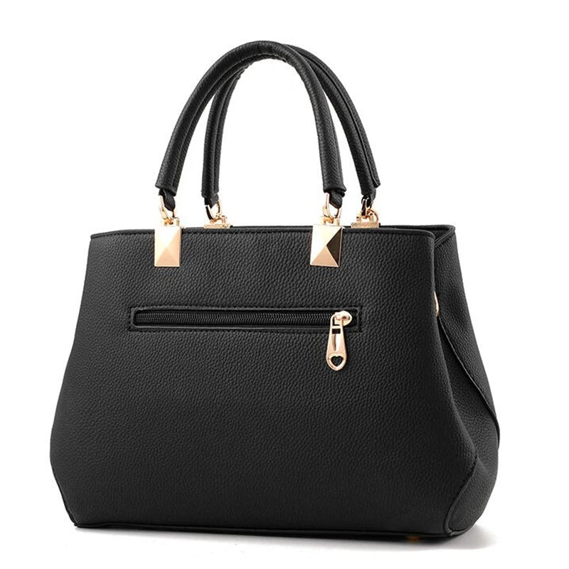 Elegant Bags with flower pendant Office Ladies Totes Pure Handbag for female Crossbody Shoulder Bags