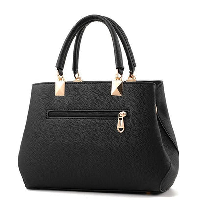 Elegant Bags with flower pendant Office Ladies Totes Pure Handbag for female Crossbody Shoulder Bags