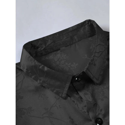 Men's Embroidered Short-sleeved Shirts for Men's Hawaiian Shirts