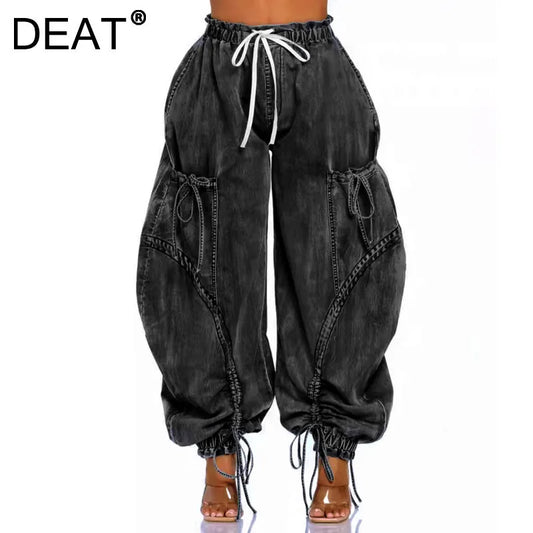 Autumn Fashion Loose Straight Wide Leg Denim Pants