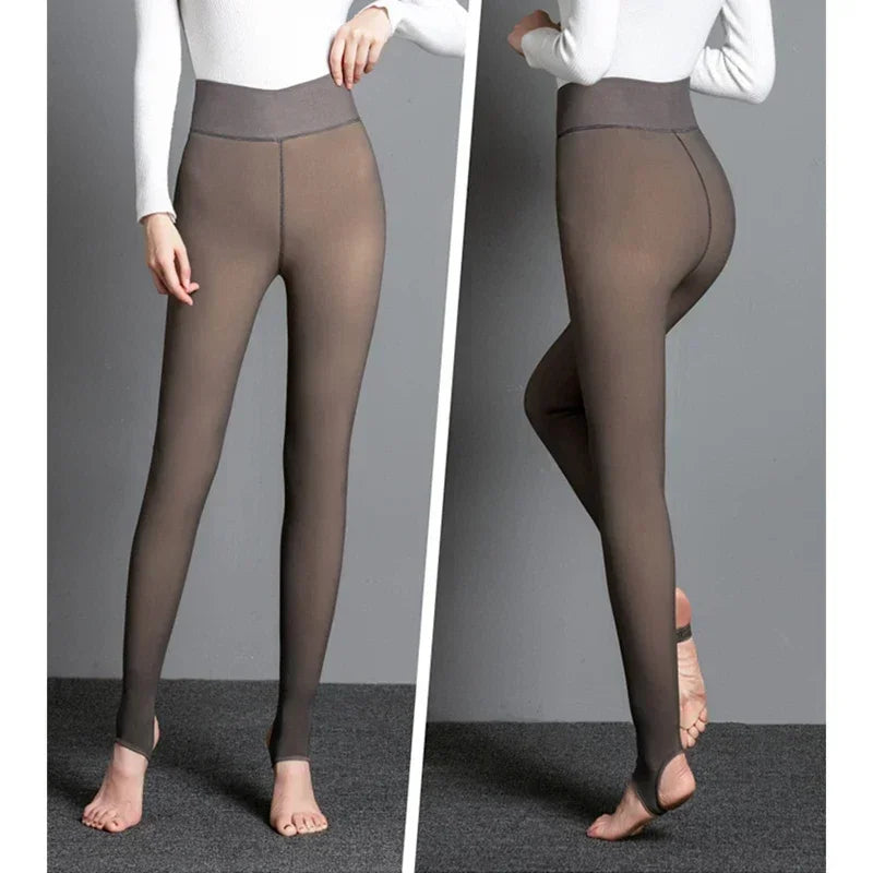 Thermal Stockings Woman Fleece Tights Sexy Slim Thicken Tights