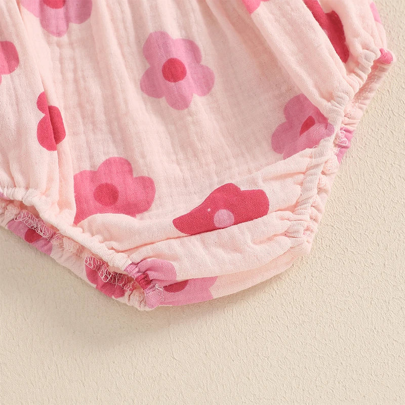 Summer Newborn Baby Girls Clothes Sets Floral Print Sleeveless Ruched Ruffles Tanks Tops+Shorts Bottoms Holiady Beach Outfits