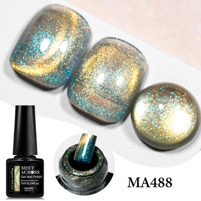 Cat Eye Gel Polish With Nail Magnet Tools Flexible Iron Wire For Creating Heart Shapes On Nails Nail Art nail supplies iman