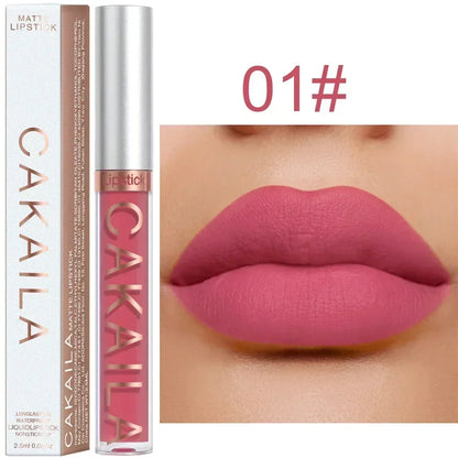 Matte Velvet Lip Glaze Long Lasting Silky Smooth Liquid Lipstick Not Easy To Fade Lip Gloss Makeup Sexy For Women Lip Tint