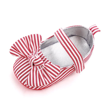 Baby Girl Princess Shoes Soft PU Classical Bowknot Beautiful