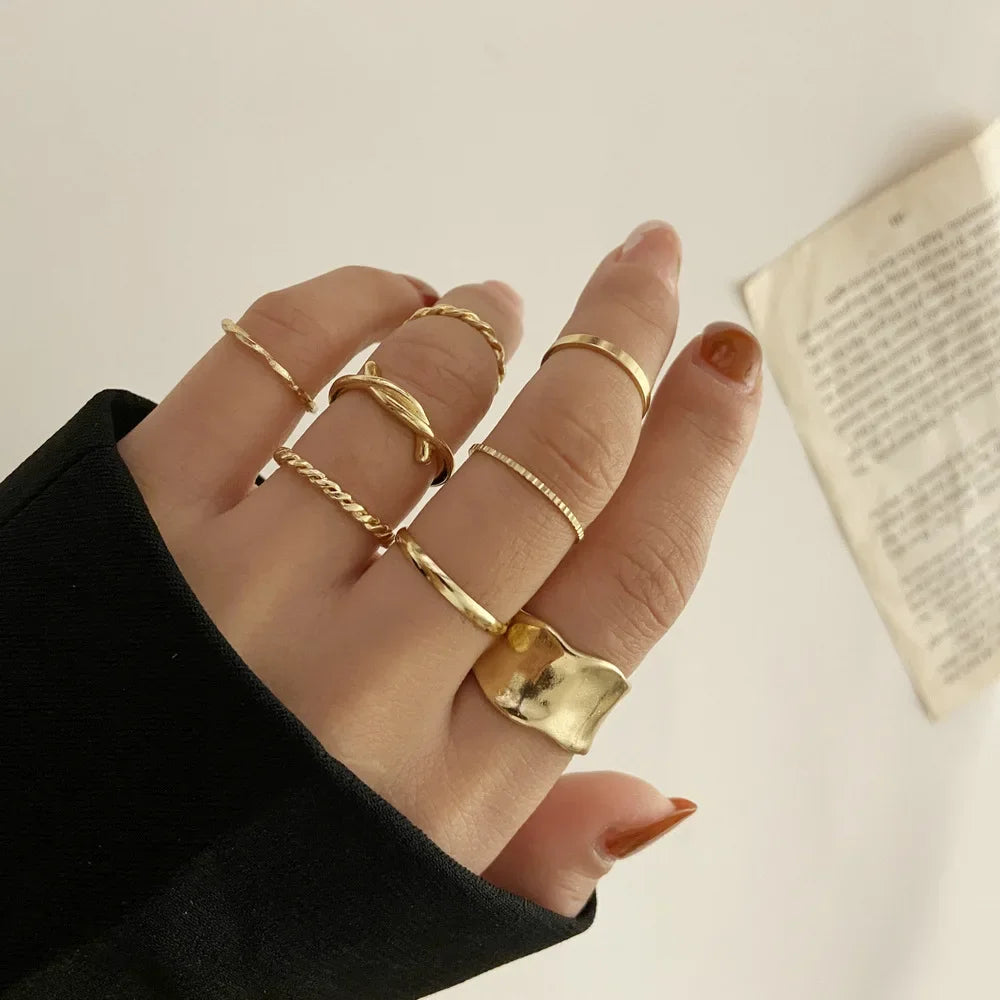 7pcs Jewelry Rings Set