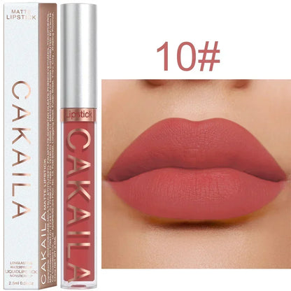 Matte Velvet Lip Glaze Long Lasting Silky Smooth Liquid Lipstick Not Easy To Fade Lip Gloss Makeup Sexy For Women Lip Tint