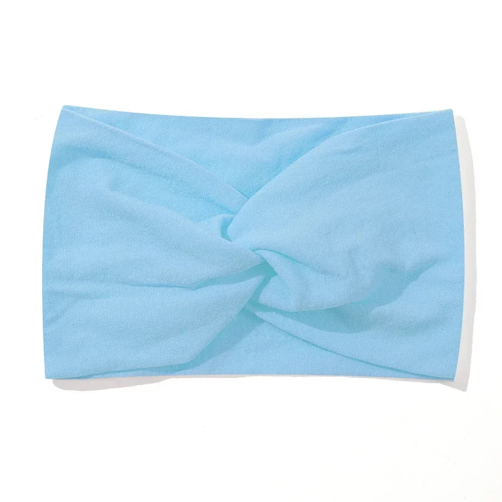 1Pc Soft Nylon Headscarf Astique Suitable for Newborn Baby Girl Flower Headband Elastic Hairband Turban Toddler Hair Accessories