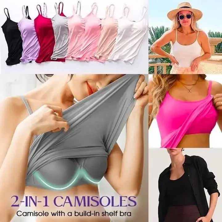 Cami Bra – Women's Camisole With Built In Padded Bra