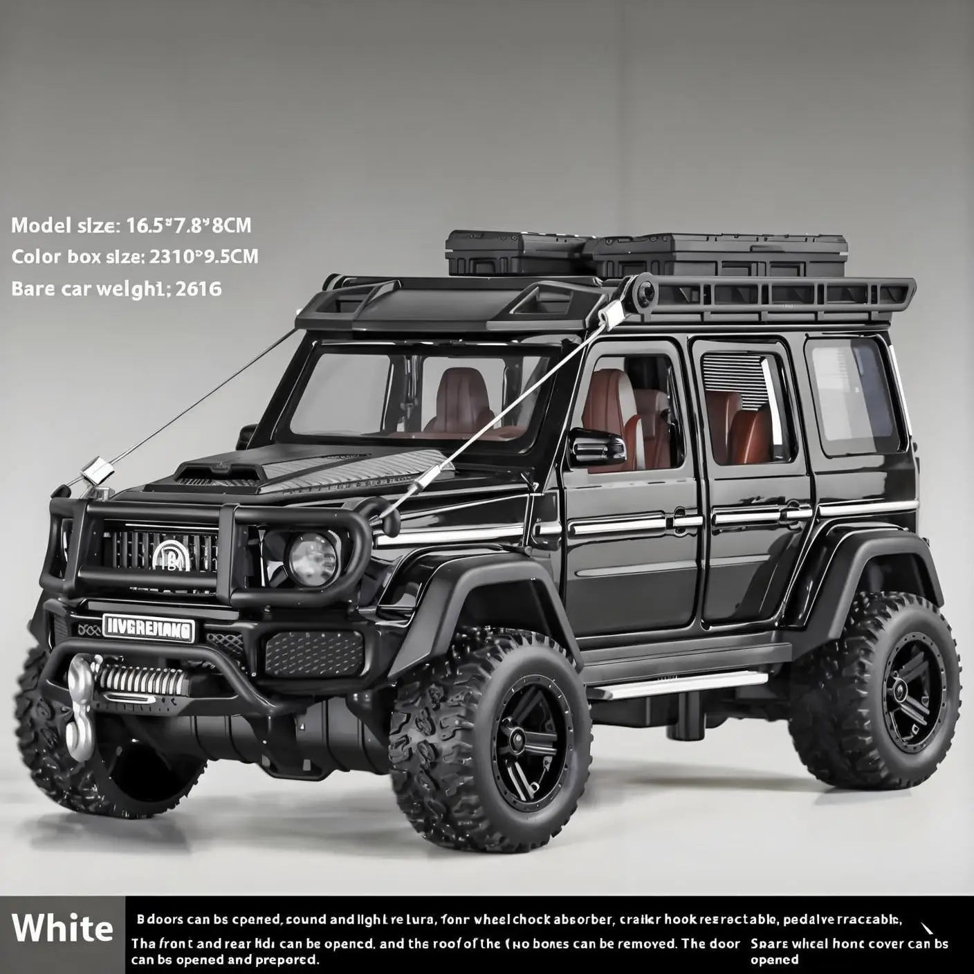 1:32 Mercedes Benz BRABUS G550 Modified 4*4 Off Road SUV Alloy