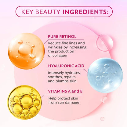 Retinol Anti-Wrinkle Essence Pure Hyaluronic Acid Facial Serum Anti Wrinkle Aging Face Lift Tightening Reduce Eye Finelines New