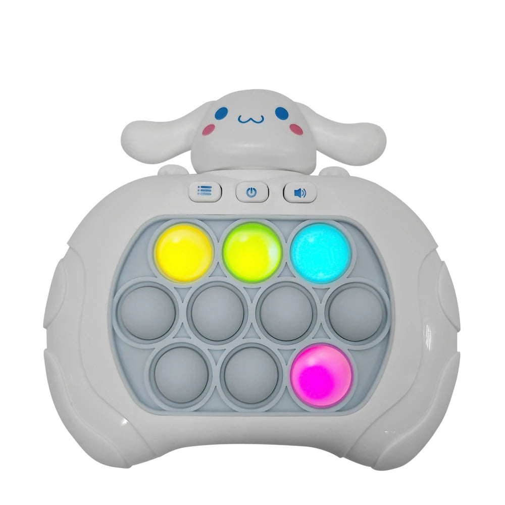 Spider-Man & Stitch Quick Push Bubbles Game Machine Unisex Fun Whac-A-Mole Squeezing Anti Stress Sensory Bubble Fidget Toy Gifts