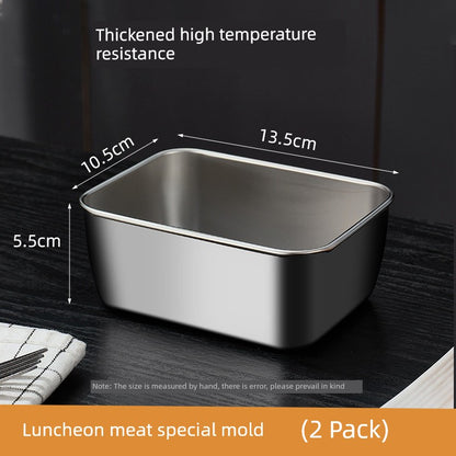 Luncheon Meat Box Stainless Steel Container with Lid Mold