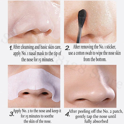 Nasal stickers to remove blackheads and shrink pores, deep cleansing warm and non-irritating nasal stickers