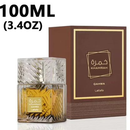100ml Original Khamrah Qahwa 3.4 Oz Eau De Toilette for Men and Women Perfume Middle East Arab Dubai Perfume