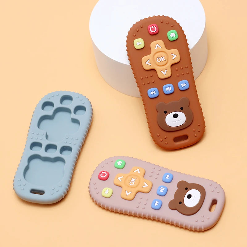 1PC Silicone Baby Teether TV Remote Control