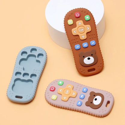 1PC Silicone Baby Teether TV Remote Control