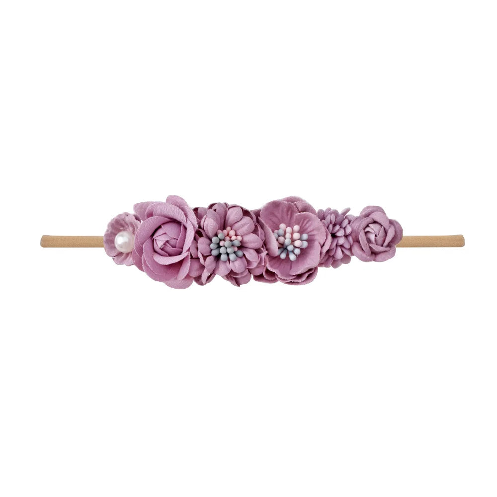 Baby Girl Headband Cute Baby Elastic Hair Band Newborn Head Flower Toddler Photo Props Headband Headwear Kids Accessories