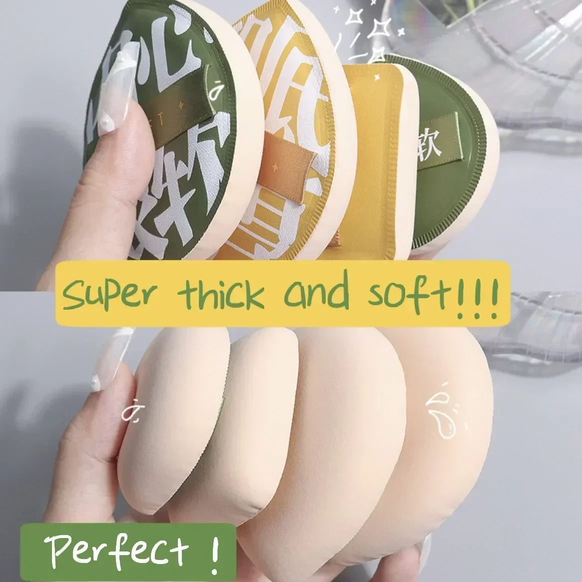 9 PCS Super Soft Cosmetics Puffs Set Makeup Sponge Make up for women Powder puff Korean Beauty Tools Accesories 퍼프