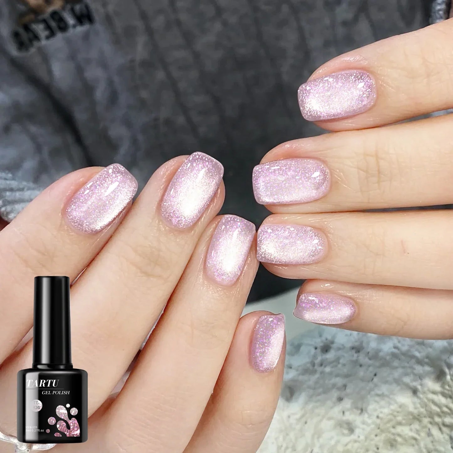 8ML Magnetic Cat Eye Gel Nail Polish Crystal Glassy Romantic Soak Off UV LED Gel Moonlight for Holiday DIY Art Party Birthday