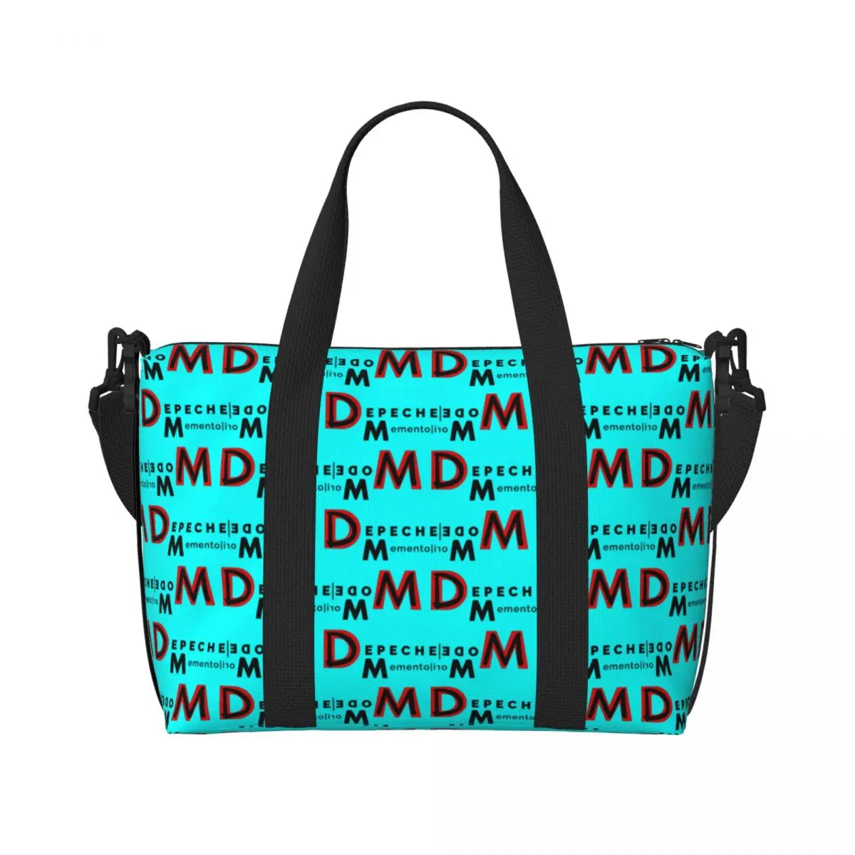 Custom Depeche Cool Mode Tote Bag Women Big Capacity DM Gym Beach Travel Bags