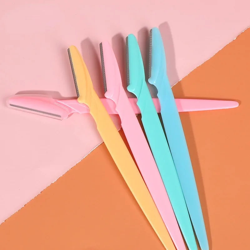 1Pcs Portable Woman Eyebrow Trimmer Face Blade Shaver Eye Brow Epilation Hair Removal Safety Eyebrow Cutting Makeup Tools