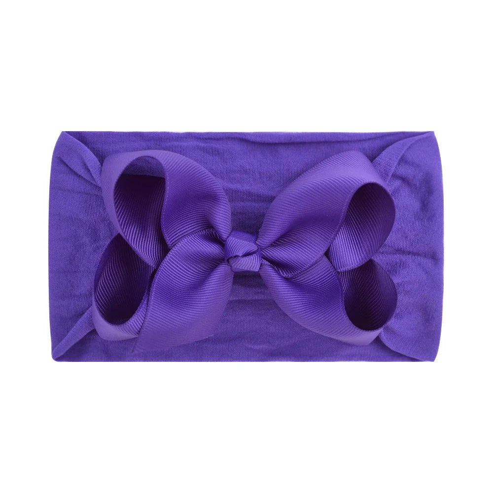 1Pc Headband Nylon Infants Toddlers Elastic Hair Band for Newborn Girl Princess Bowknot Cute Baby Hair Accessories Wholesale
