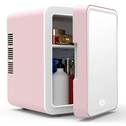 4L Makeup Mini Fridge for Bedroom Car Office & Dorm Cooler & Warmer Portable Small Refrigerator for Cosmetics, Skin Care