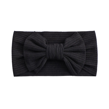 Candy Color Knit Baby Headbands Rib Bow Elastic Soft Newborn Headbands for Baby Girl Children Turban Infant Kids Accessories