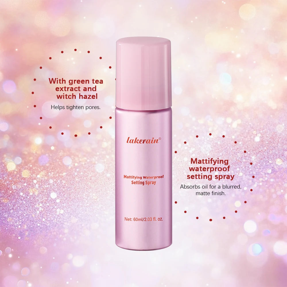 Mattifying Setting Spray Waterproof Makeup Long Lasting Oil Control Moisturizing Non-Sticky Spray