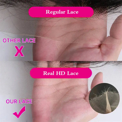 100% Brazilian Human Hair Wigs Deep Curly Bob Wig Natural Black Color Deep Wave HD Lace Front 13x4 Transparent Lace Wigs