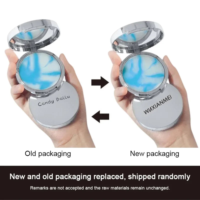 Lavender Setting Powder Long-Lasting Oil Control Waterproof Concealer Women Portable Matte Compact Face Loose Powder Makeup