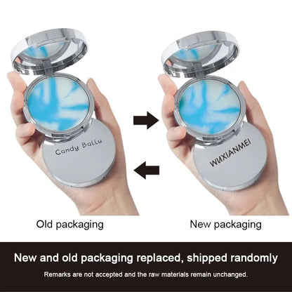 Lavender Setting Powder Long-Lasting Oil Control Waterproof Concealer Women Portable Matte Compact Face Loose Powder Makeup