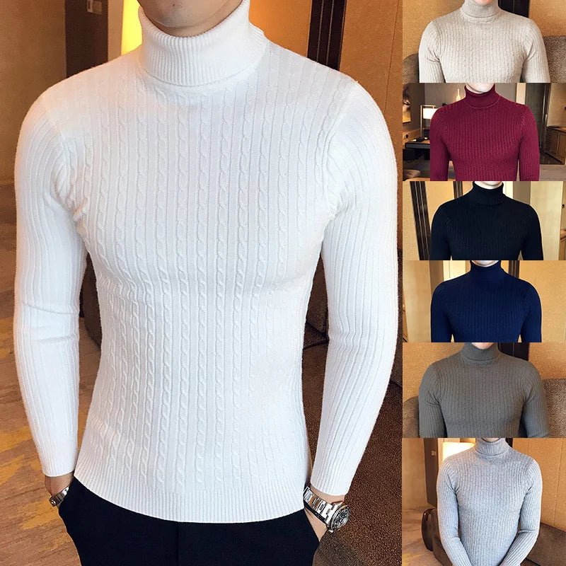 Winter High Neck Thick Warm Turtleneck Sweater